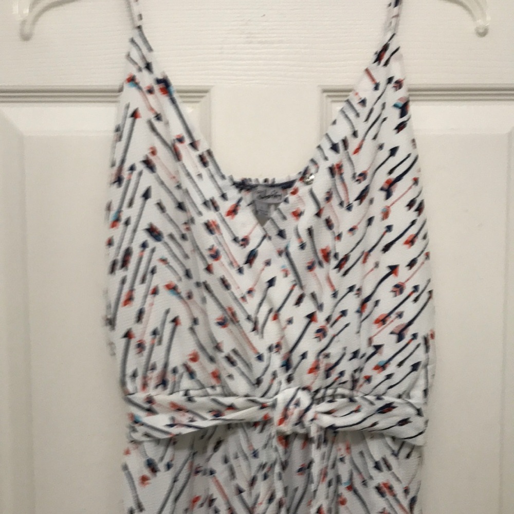 Cute Justify Jumpsuit! L. Arrows motif! Bust 38” - Picture 2 of 7